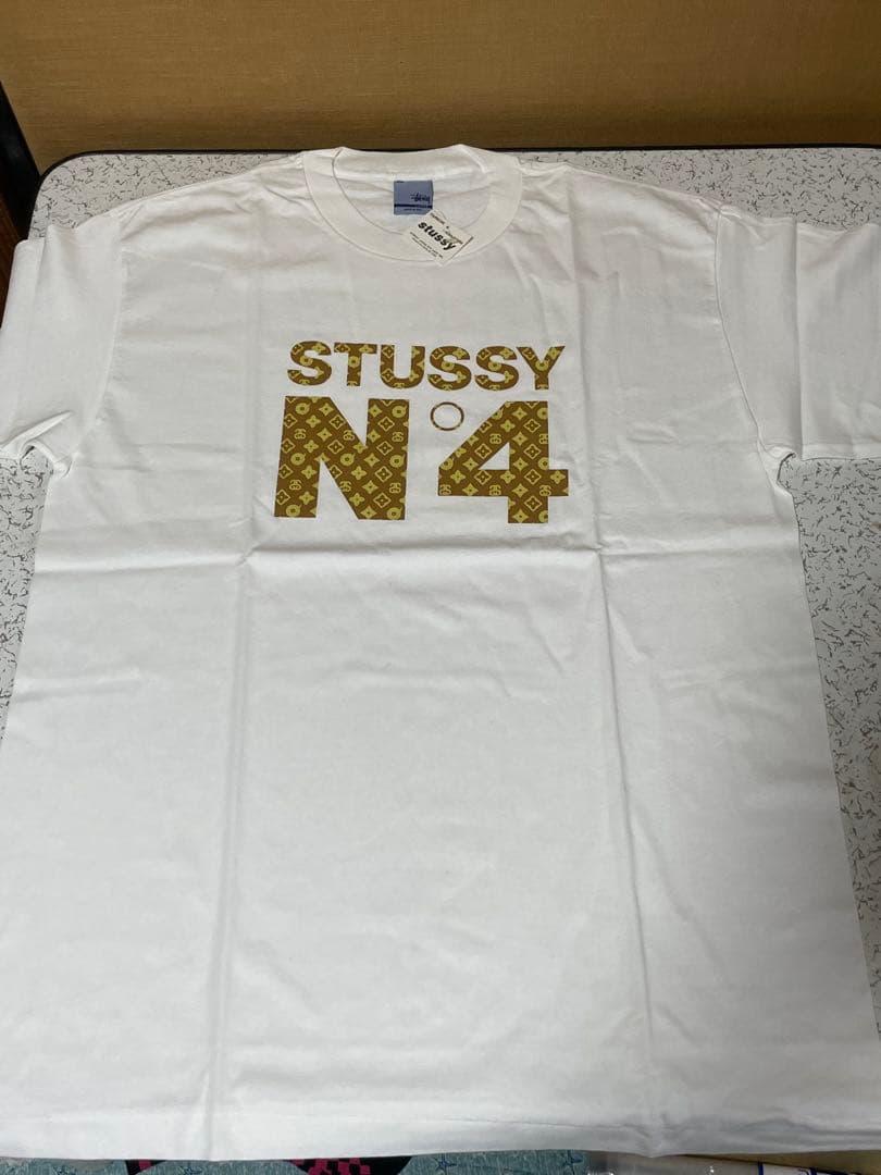 奇跡的！ダブル パロディ！タグ付き未使用のOLD Stussyモノグラム T