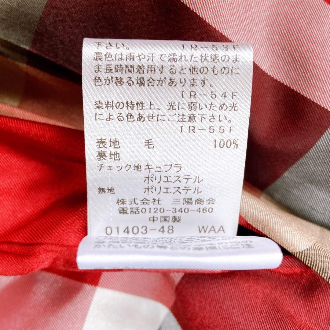 新品タグ付き　ブルーレーベルクレストブリッジ メルトンダブルブレストコート　38