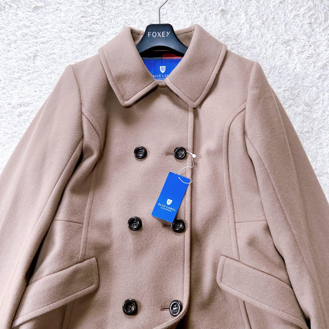 新品タグ付き　ブルーレーベルクレストブリッジ メルトンダブルブレストコート　38