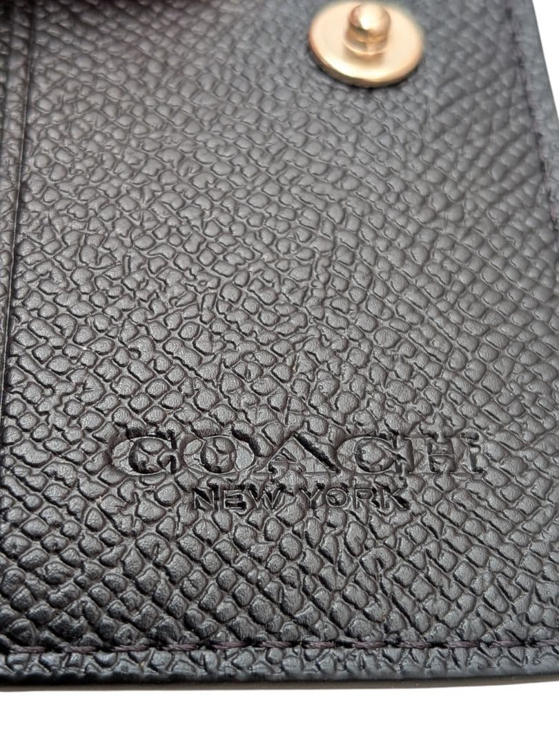 【新品】正規品 COACH ファイブリング キーケース ブラック F76741