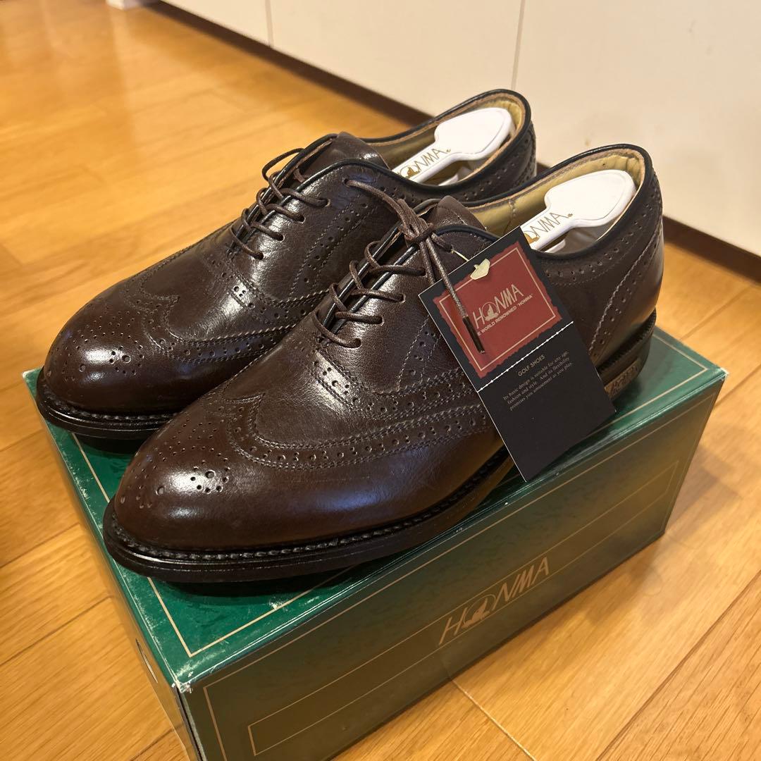 新品未使用 タグ付き HONMA ゴルフシューズ 24.0cm ブラウン　美品