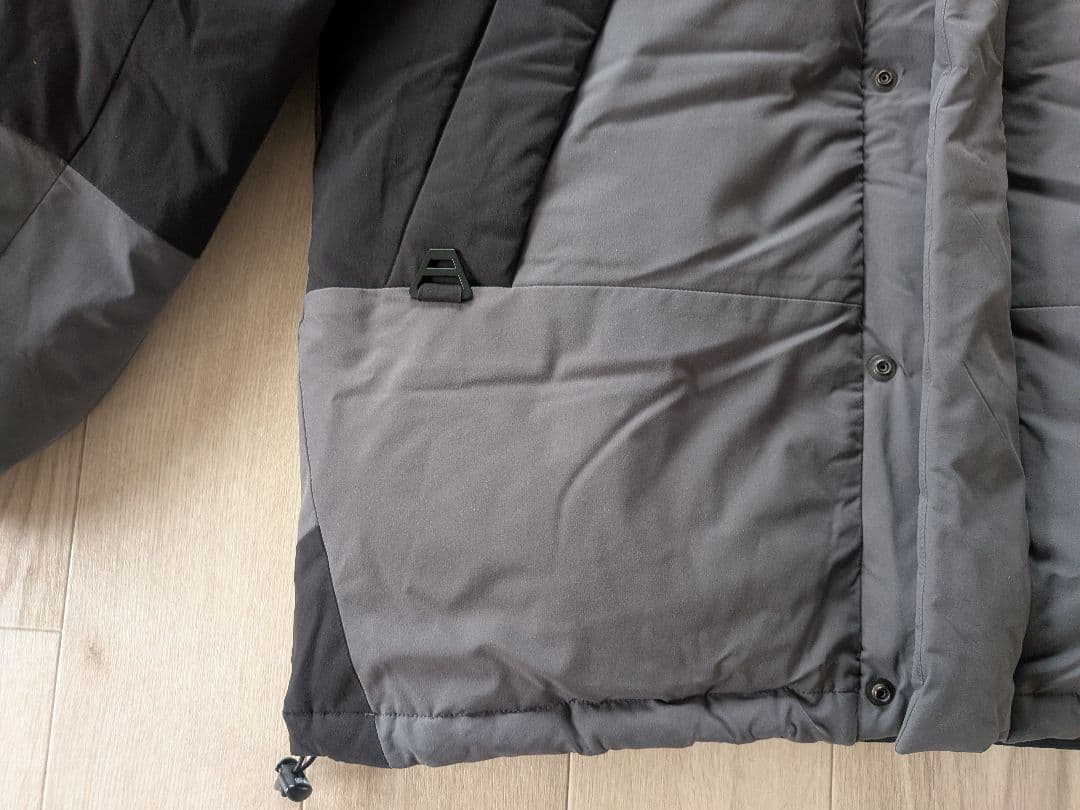 ファーストダウン パネルショートダウン グレー L ほぼ新品