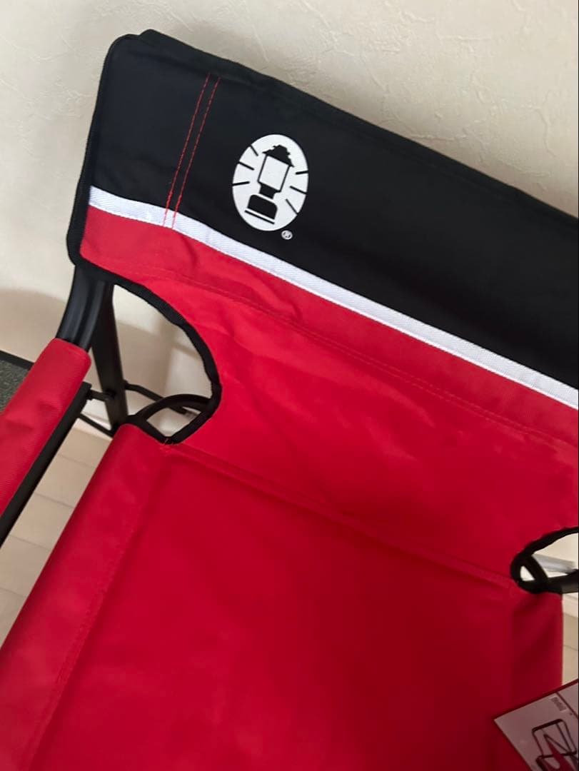 未使用品　2脚セット　Coleman アウトドアチェア ドリンクホルダー付き