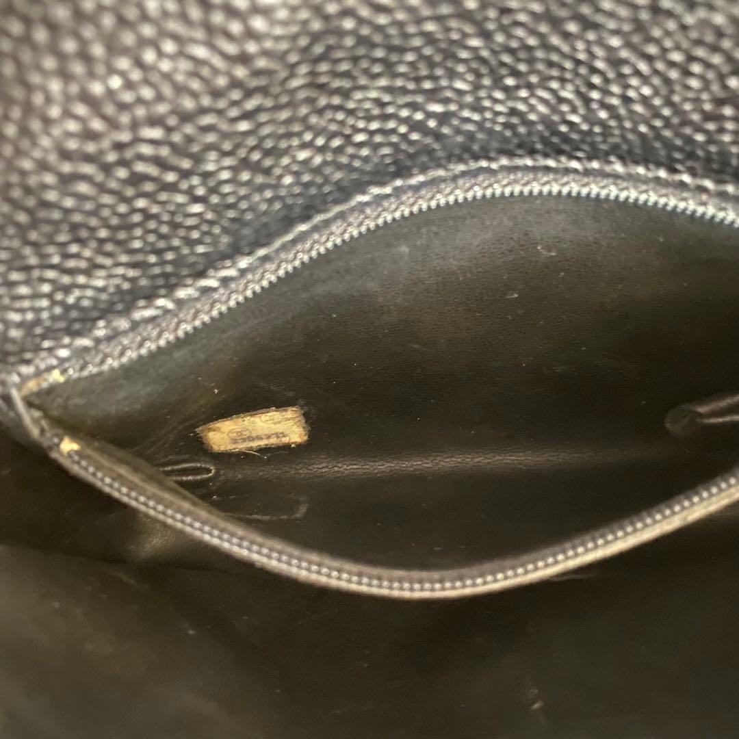 シャネル　ウエストポーチ マトラッセ キャビアスキン