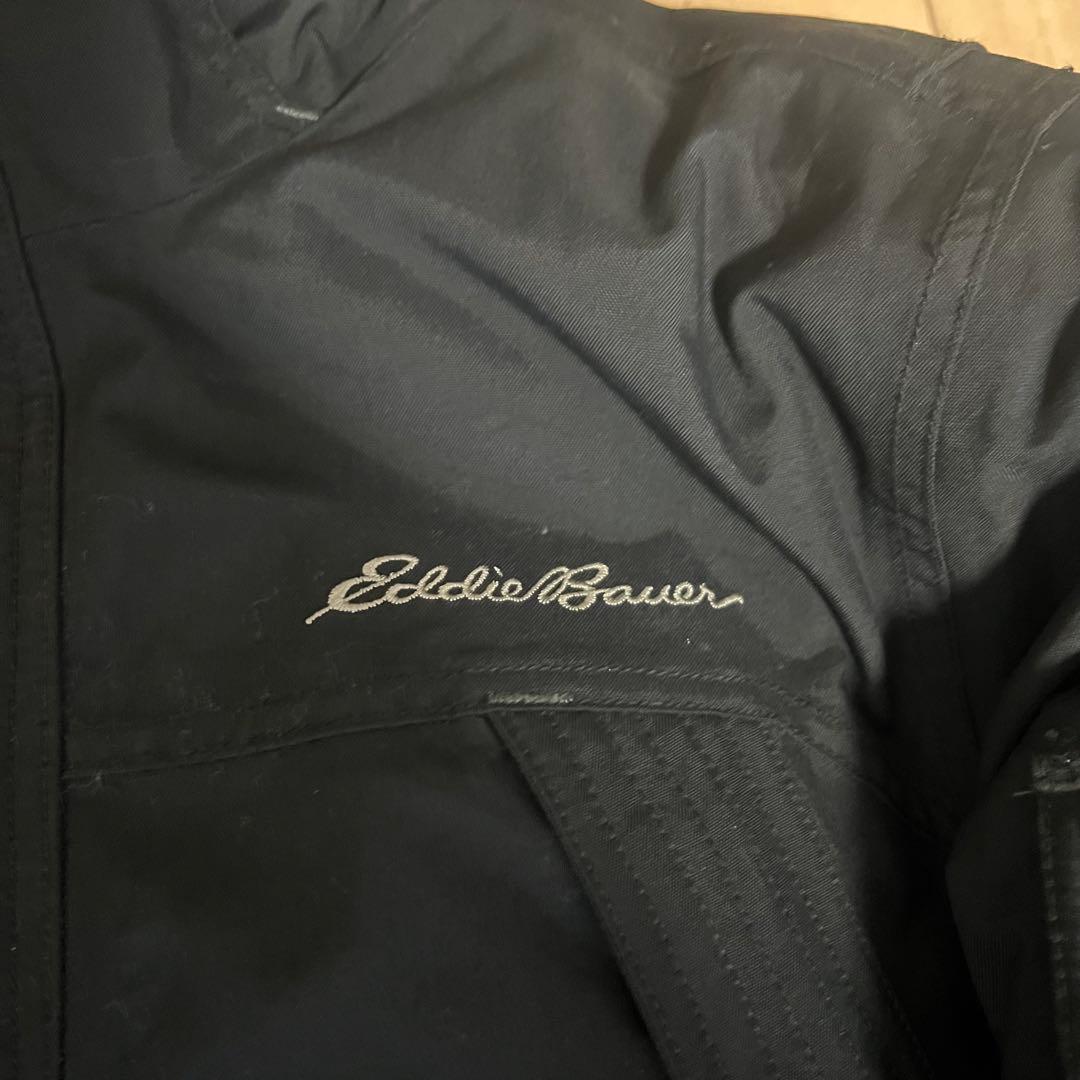 U2 Eddie Bauer フード付きダウンジャケット 黒 美品