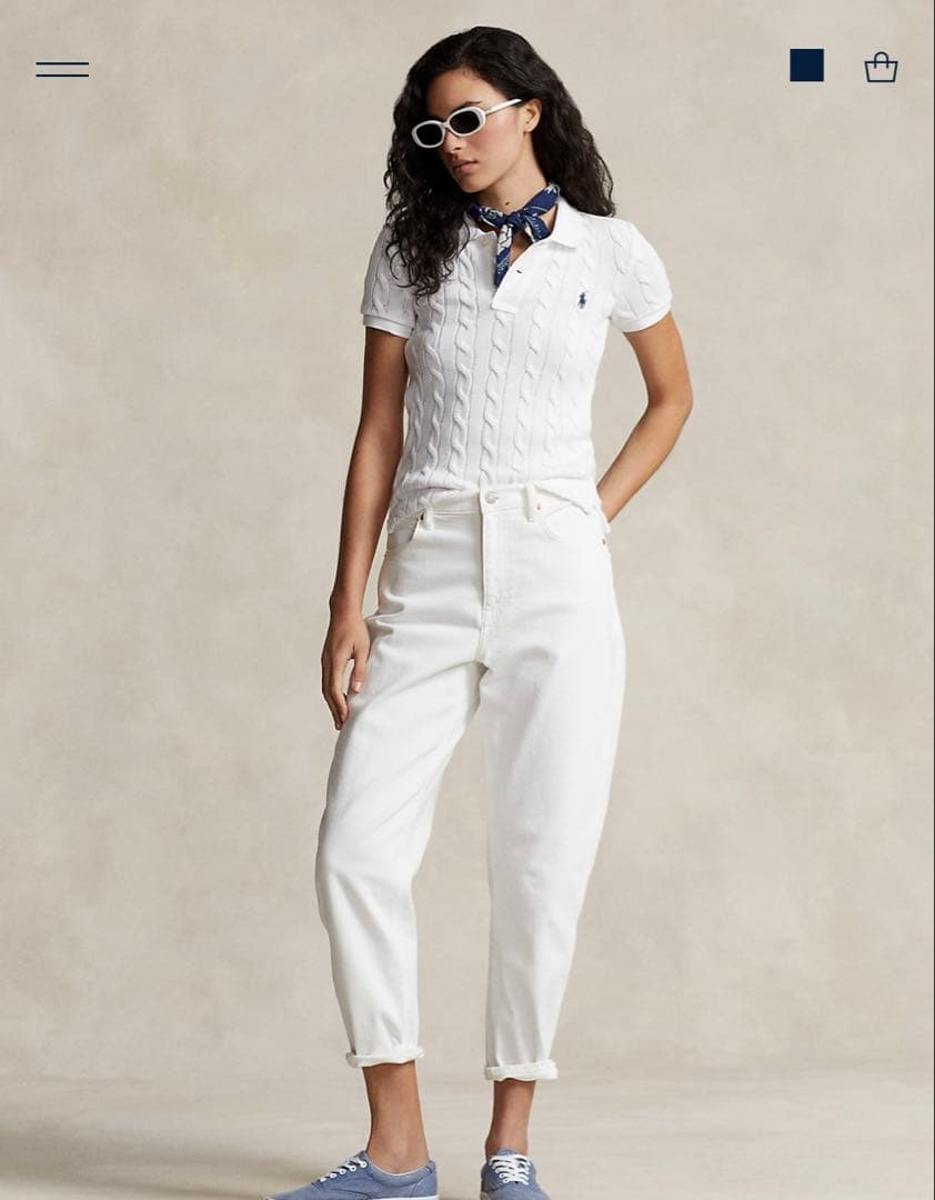 Polo Ralph Lauren ホワイトポロシャツ