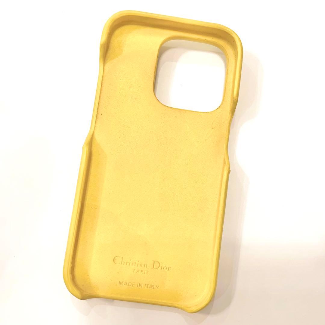 クリスチャンディオール iPhone15Pro スマホ カナージュ イエロー