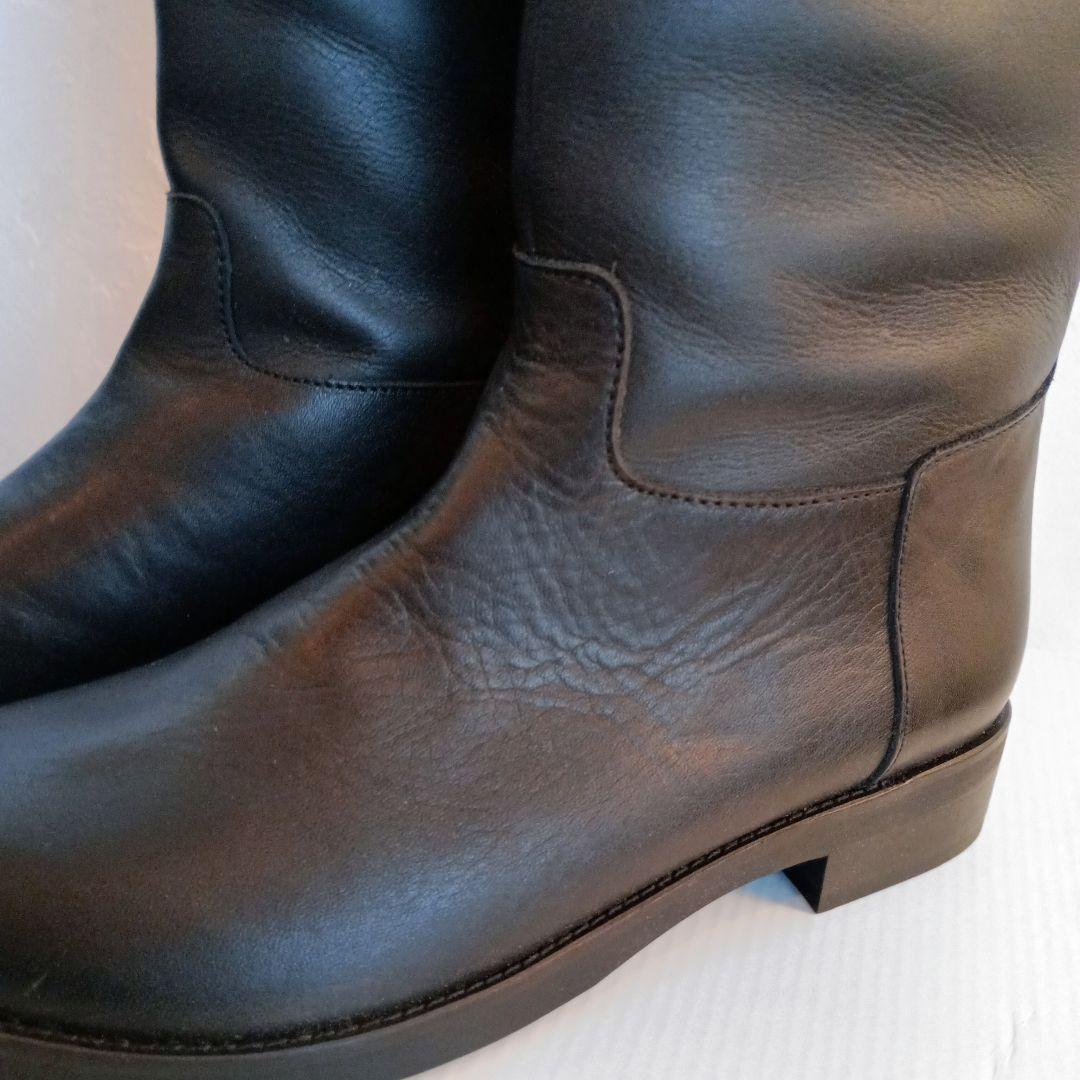 専用　美品　マーガレットハウエル ロングブーツ レザー ブラック