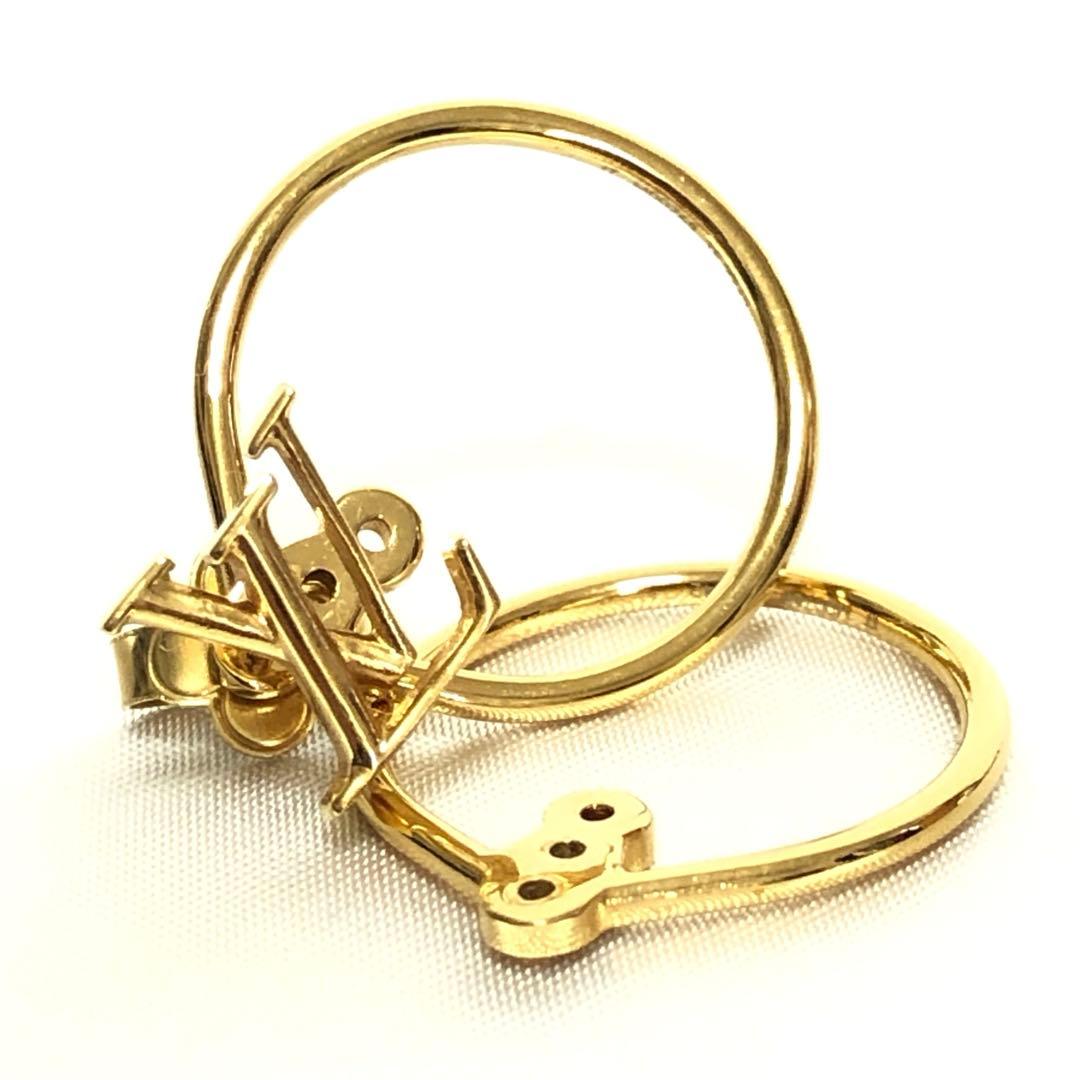 極美品　ルイヴィトン　ピアス　エクリプス ブックル ドレイユ フープ　付属品◎