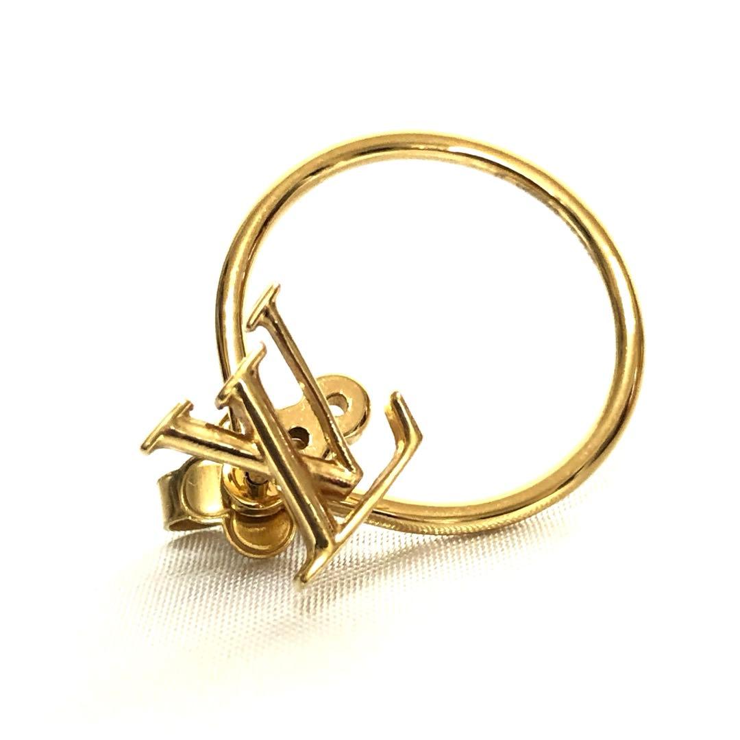 極美品　ルイヴィトン　ピアス　エクリプス ブックル ドレイユ フープ　付属品◎