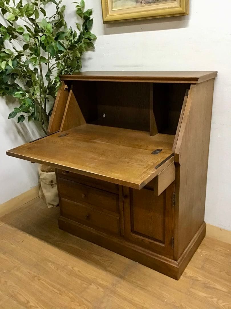 ひろ☆管322☆北海道家具☆勇峰工芸☆ライティングビューロー☆デスク☆机