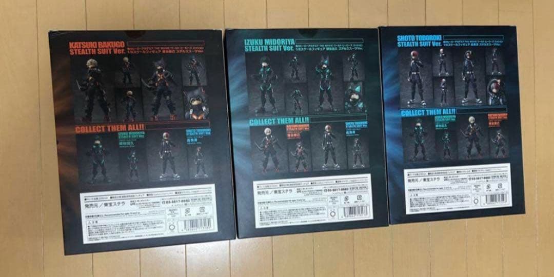 ヒロアカ　緑谷　爆豪　轟フィギュア　セット　ワールドヒーローズミッション