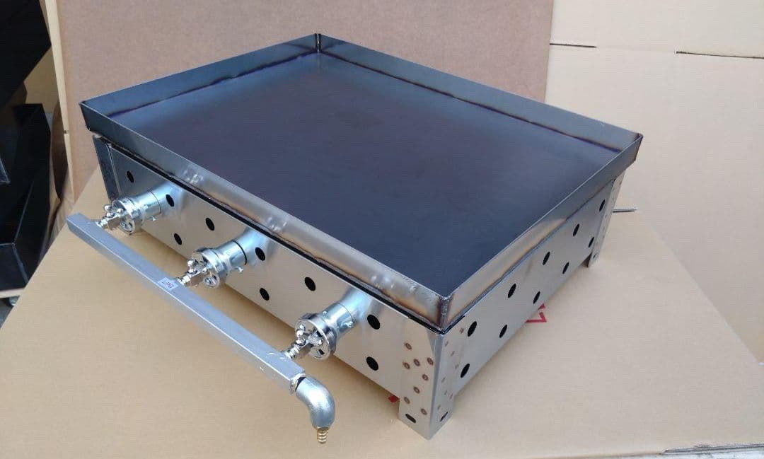 極厚９mm 鉄板焼き プロパンガス グリラー フチ付 学園文化祭り キッチンカー