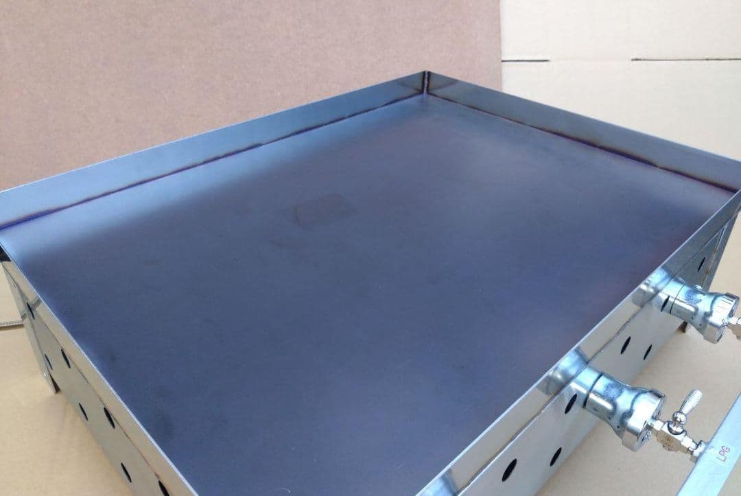 極厚９mm 鉄板焼き プロパンガス グリラー フチ付 学園文化祭り キッチンカー