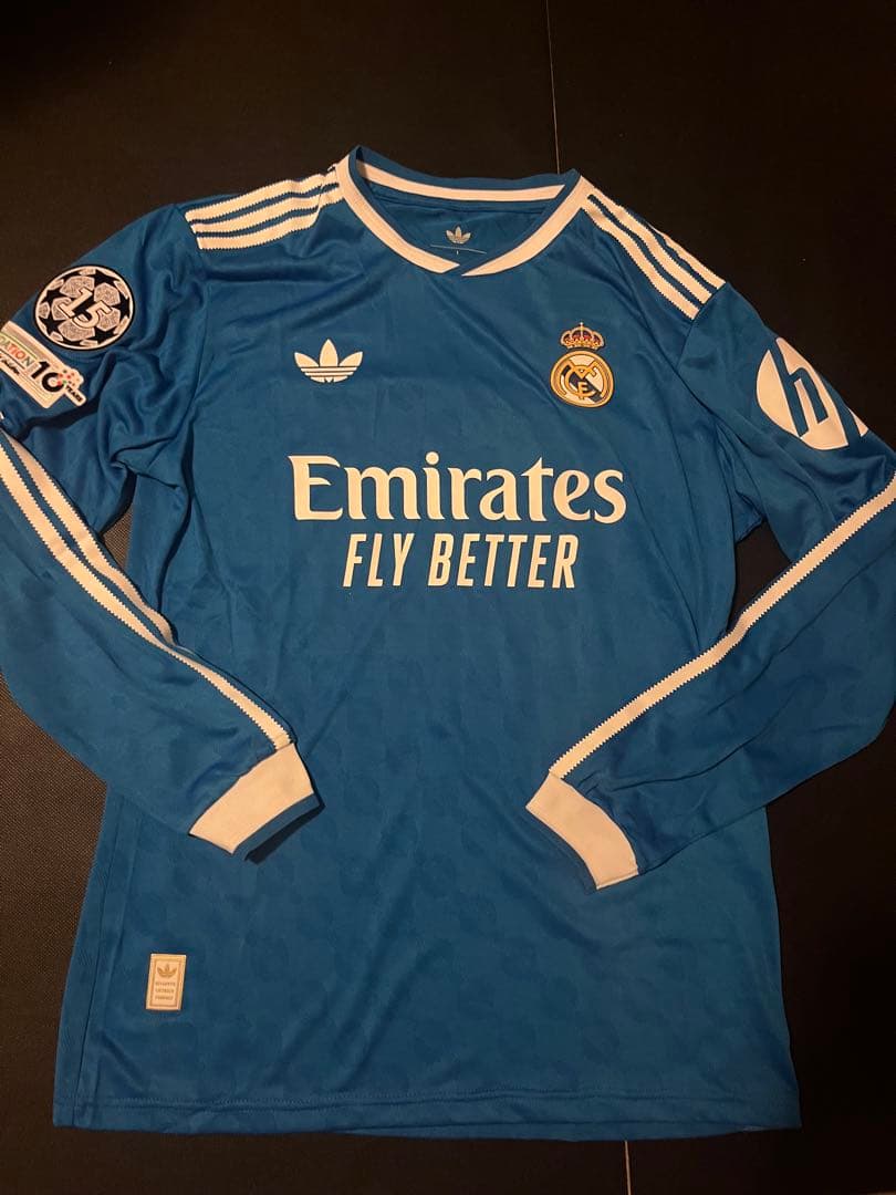 激レア レアルマドリード キリアンムパッペ 長袖ユニフォーム背番号10 US L