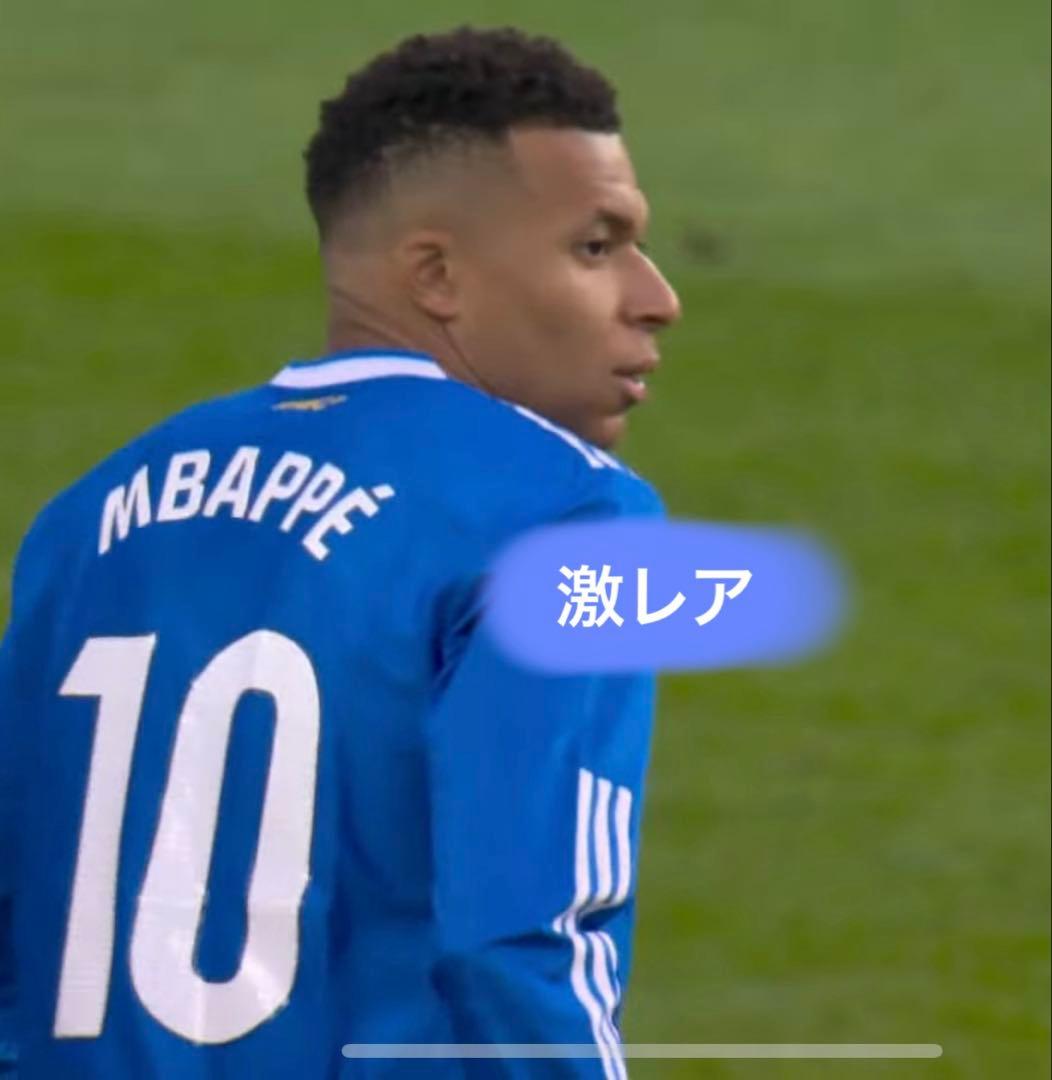 激レア レアルマドリード キリアンムパッペ 長袖ユニフォーム背番号10 US L