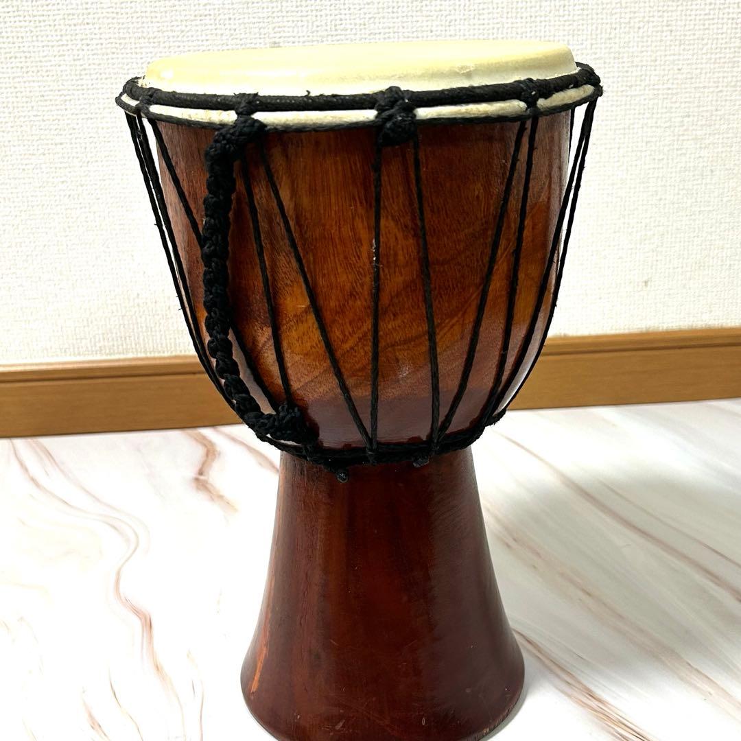 【美品】ジャンベ 17.5cm×31cm 1.27kg★ジェンベ　太鼓★民族楽器