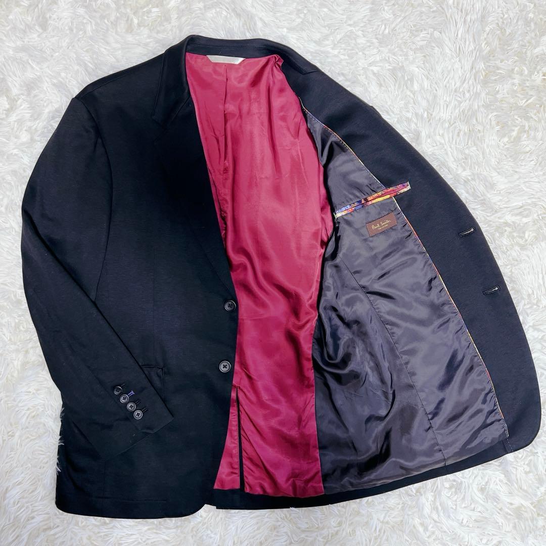 PaulSmith ポールスミス　テーラードジャケット　花柄　ブラック　L 美品