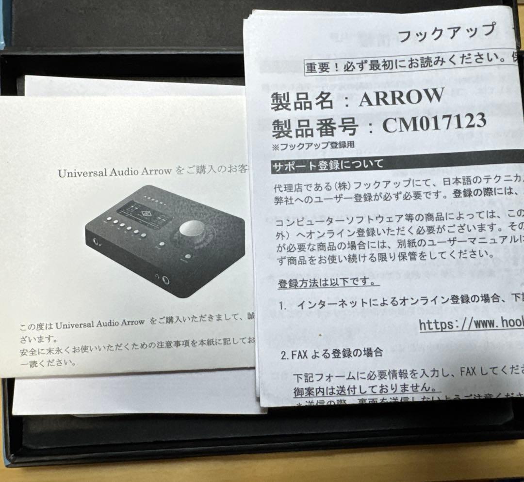 【中古値下】Universal Audio Arrowオーディオインターフェイス