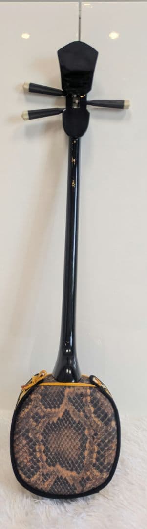 【美品】沖縄三線　人工皮　2WAYソフトケース付き　初心者