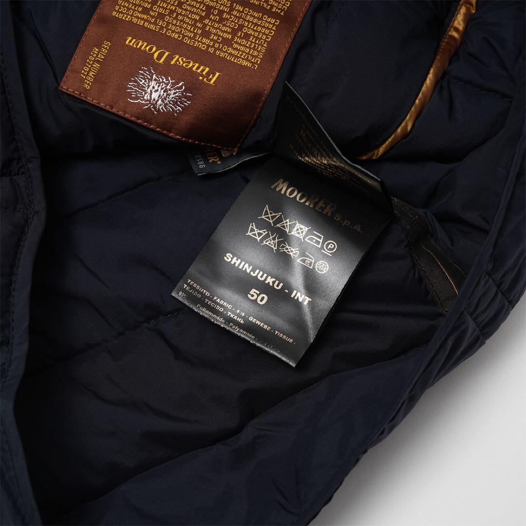 年末限定 国内正規 MOORER ムーレー SHINJUKU-KM ネイビー50