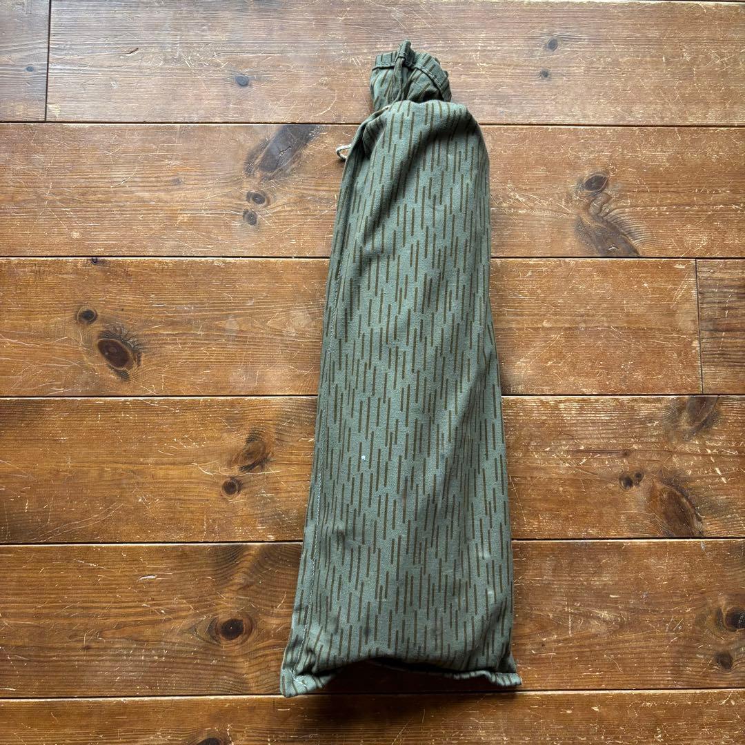 東ドイツ軍幕2枚　木製ポール10本　セット　(使用履歴あり)