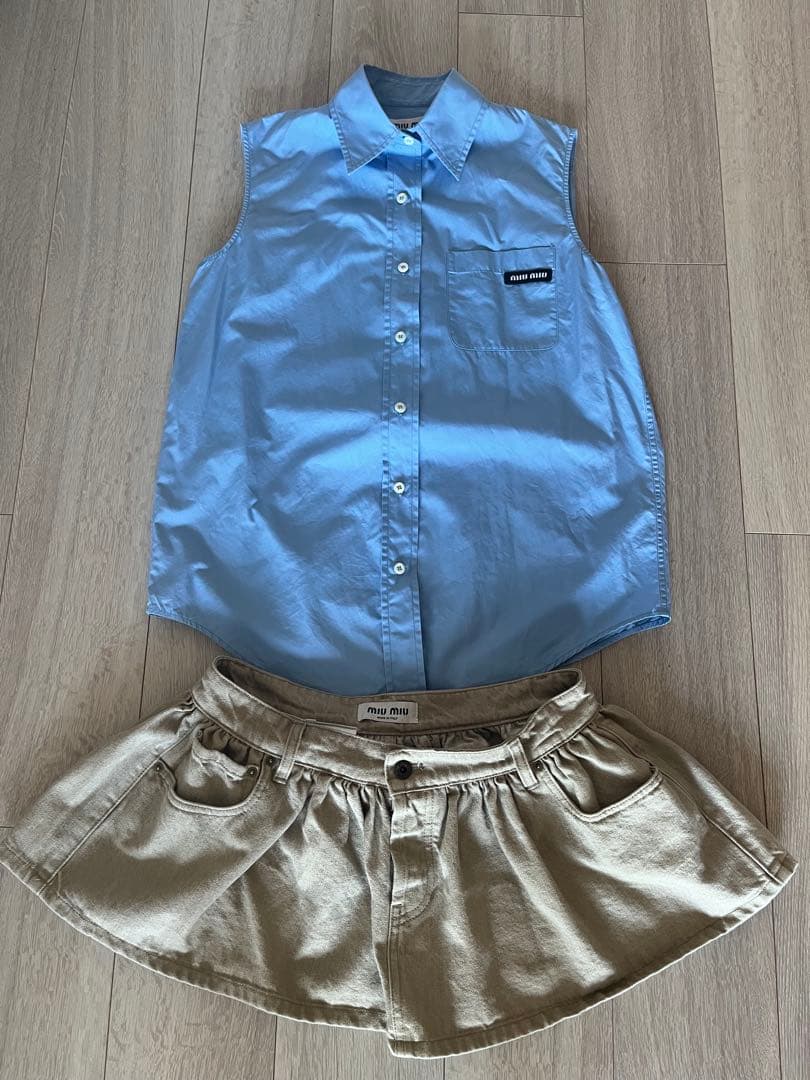 今週までの出品です！大幅値下げmiumiuウォニョン着大人気スカート2回