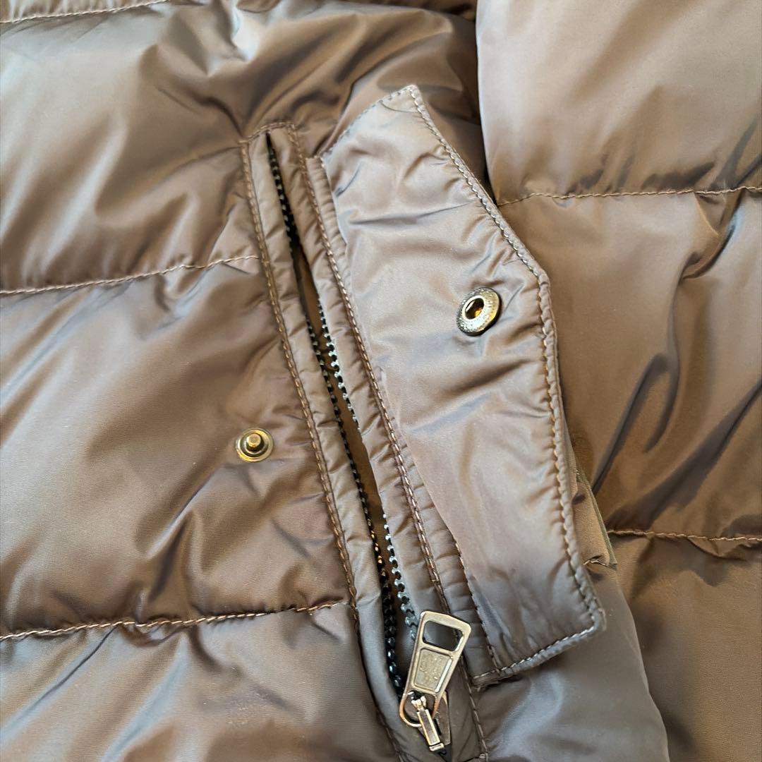 MONCLER フード付きダウンジャケット グレー