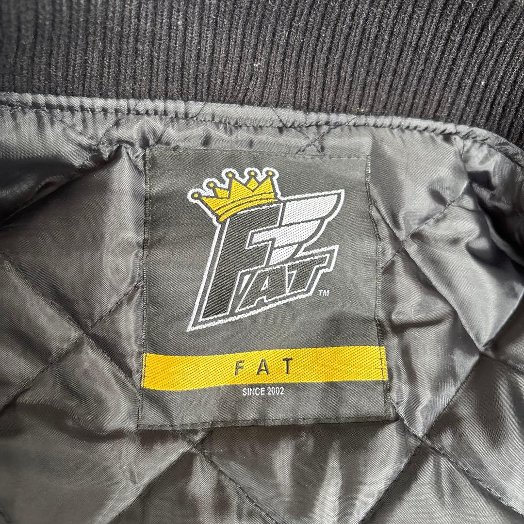 FAT VASTY スタジャン 黒/クリーム