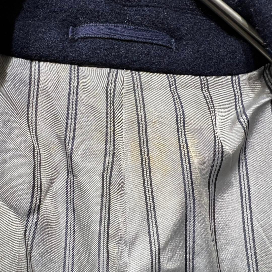 希少 80s コムデギャルソンオム 上質 ダッフルコート ウール ストライプ