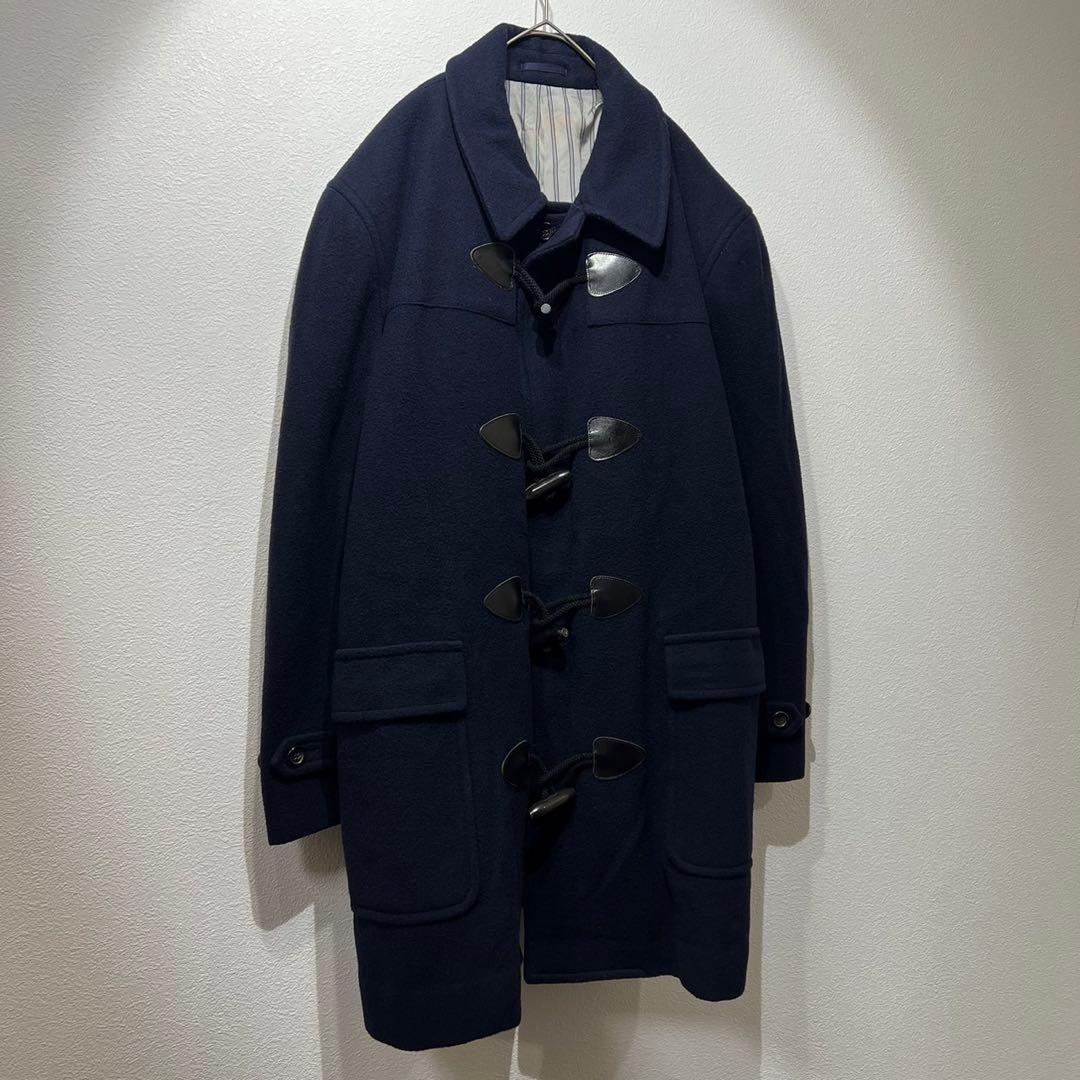 希少 80s コムデギャルソンオム 上質 ダッフルコート ウール ストライプ