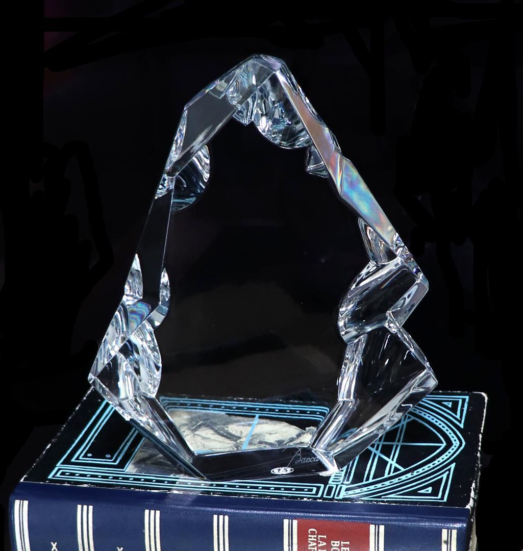 バカラ 1970年頃 激レア 2.5kg 19.5cm 氷山 多面体カット 置物