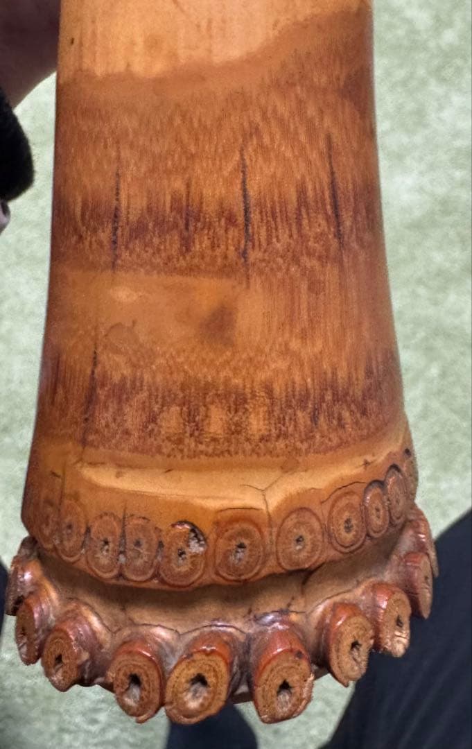 【レトロ】琴古流尺八【坂野如延　銘】時代和楽器