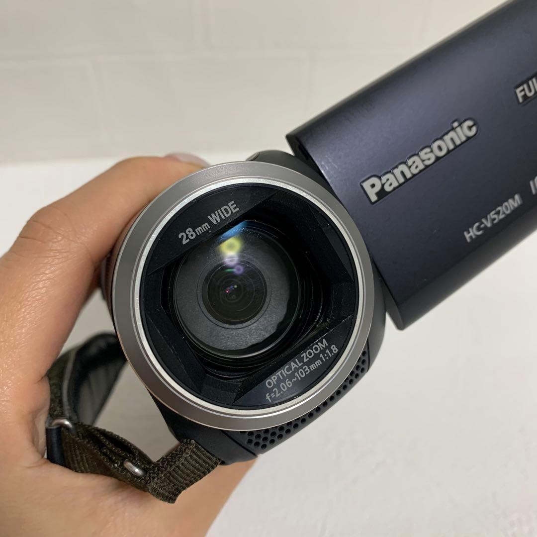 【動作確認済】Panasonic　HC-V520M　ビデオカメラ　ブラック