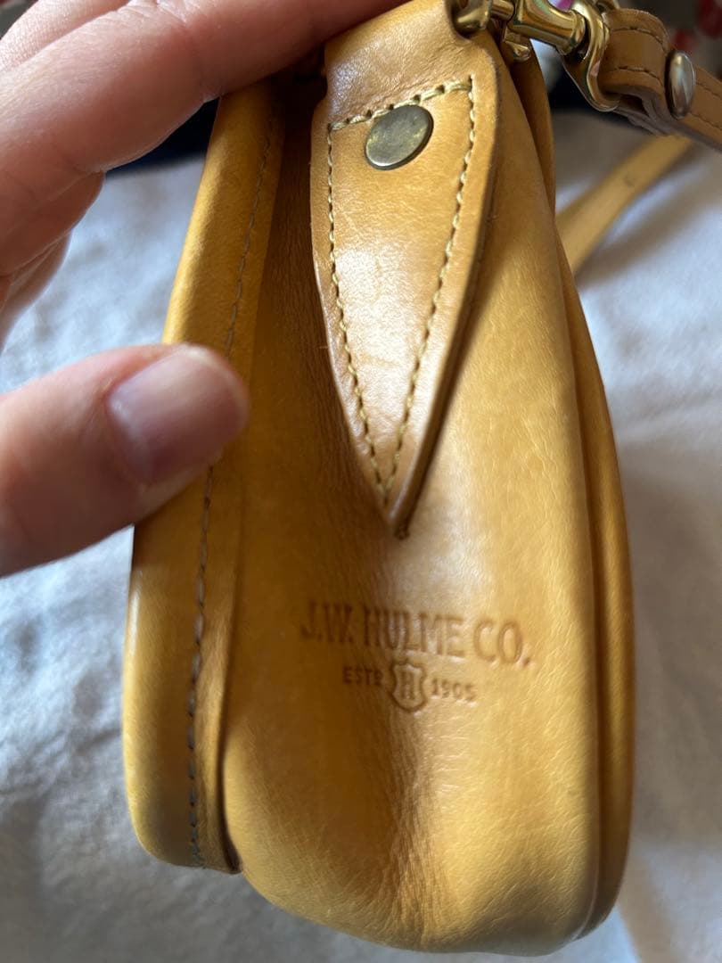 J.W.HULME CO. レザー　ヴィンテージ　美品　タイニーレガシーバッグ