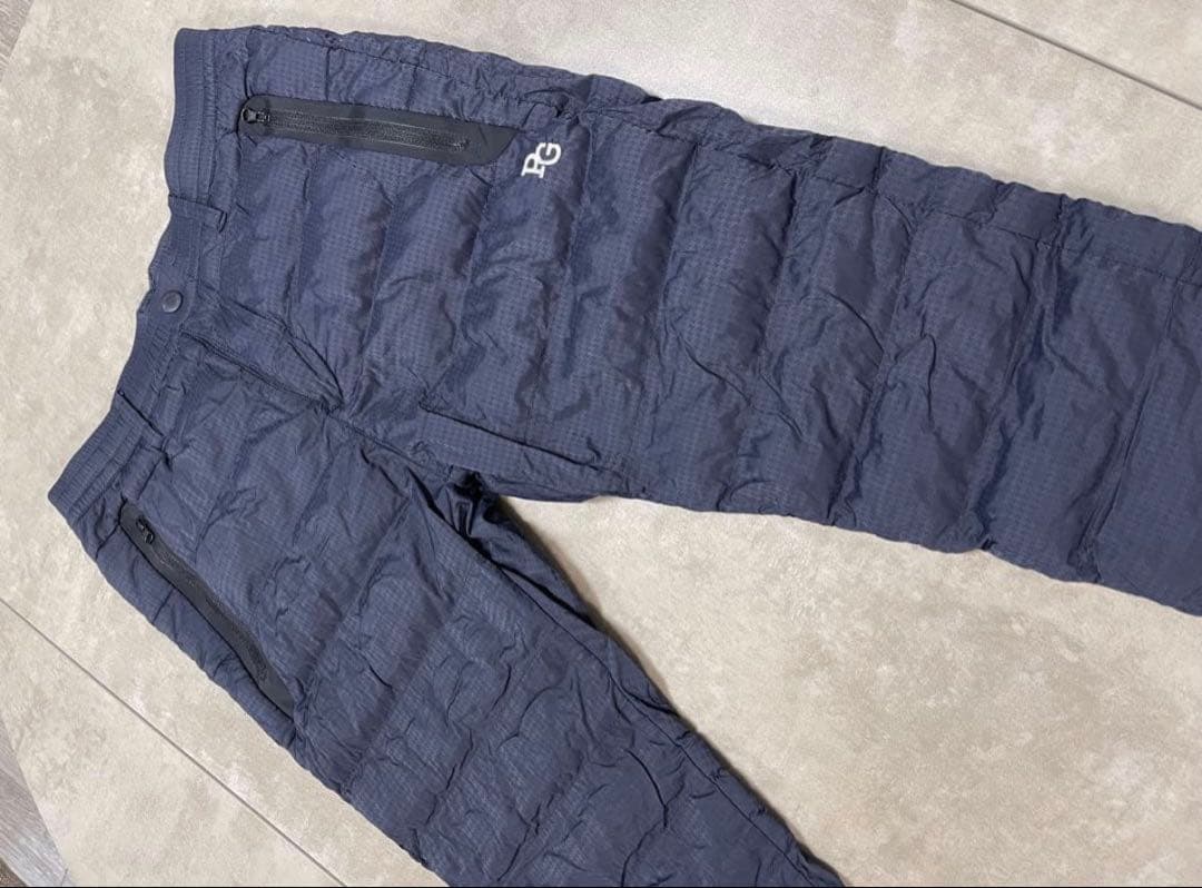 人気！PEARLY GATES ダウンパンツ ネイビー サイズＭ(4)