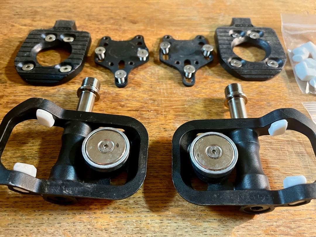 マグペド　magped road2チタンシャフト ビンディングペダル セット