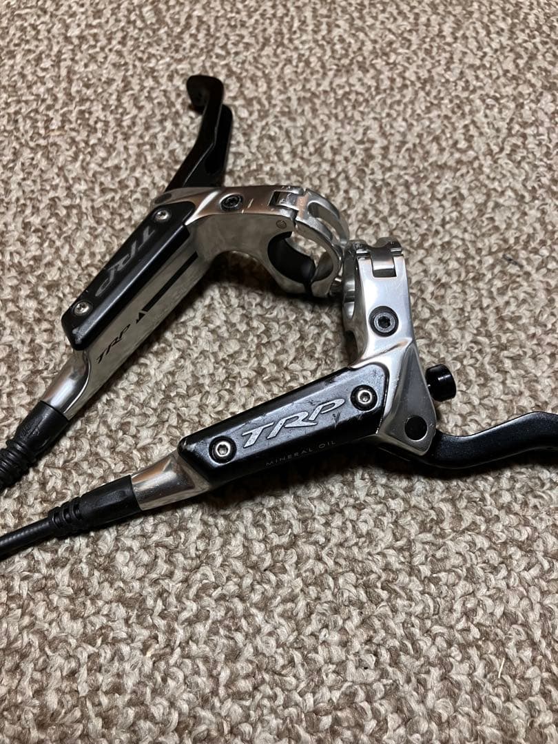 MTBディスクブレーキ trp 前後 ローター付き ダウンヒル shimano