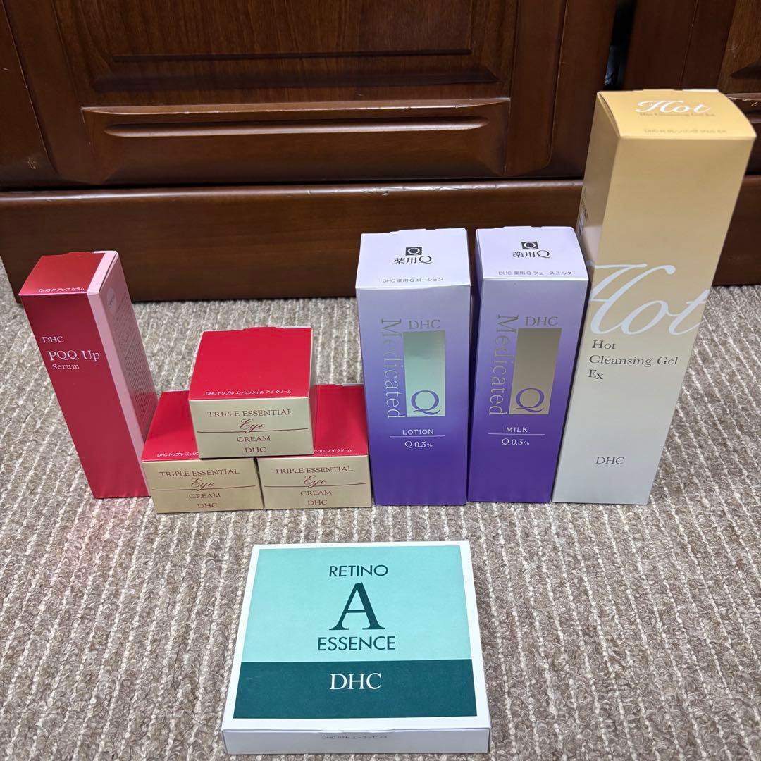 DHC 洗顔 化粧品 美容液 8点セット PQQ Q10 レチノA アイケア
