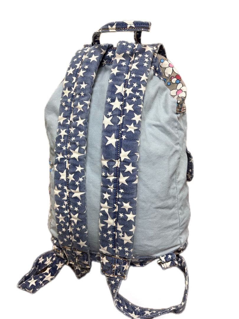 90´sヒステリックグラマー デニムリュック 星柄 総柄 HG 初期 革パッチ