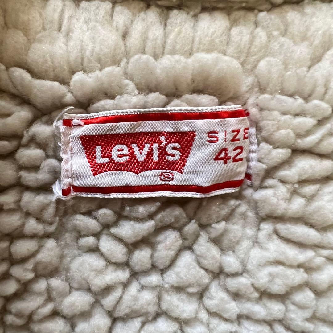 70's/リーバイス/ランチボアジャケット/ワッペン/デニム/42/USA製