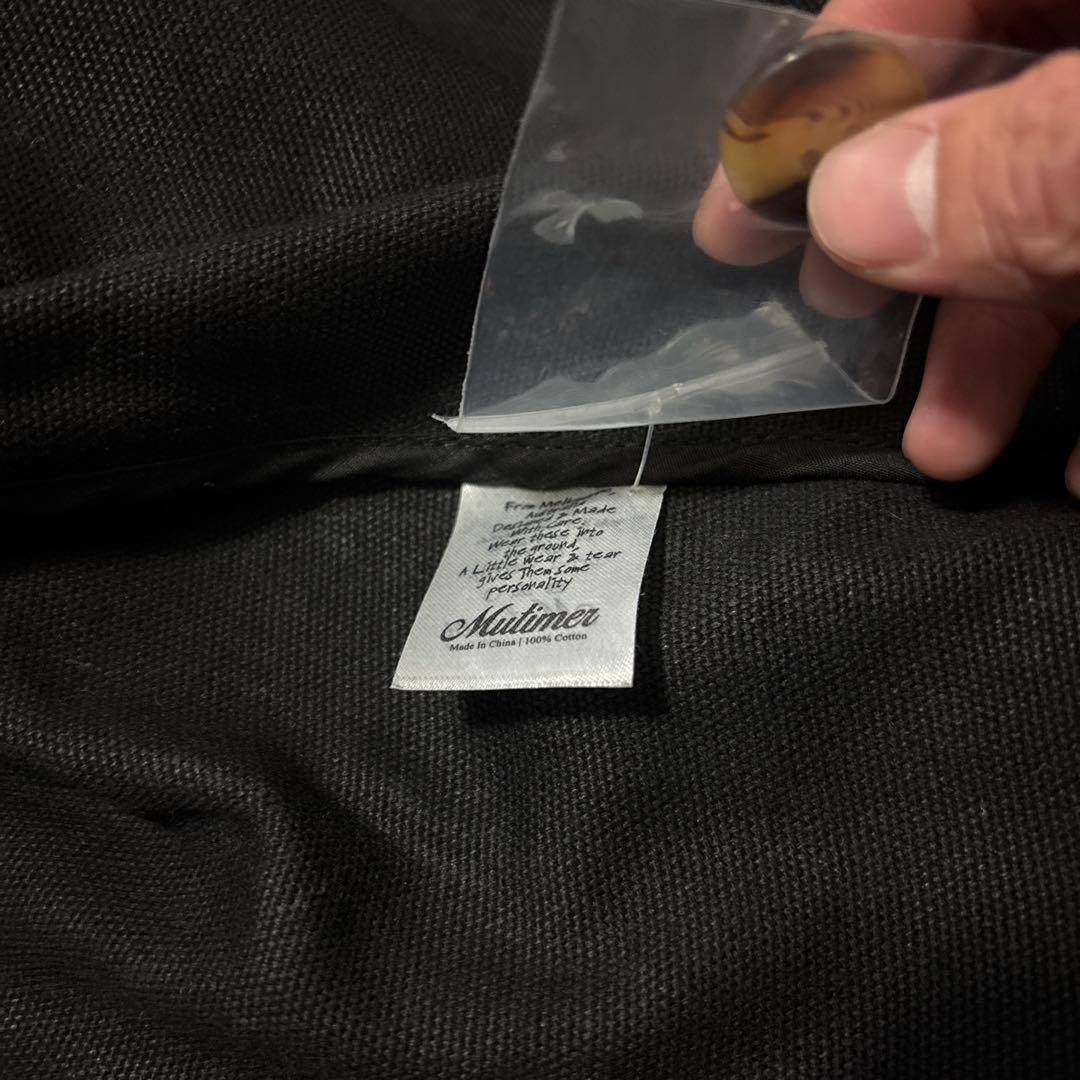 Mutimer ジャケット CHOPPED & WAXED COAT ブラック