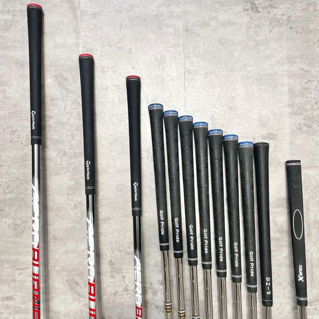 【貴重なレフティ】テーラーメイド エアロバーナー ゴルフクラブセット 左 12本