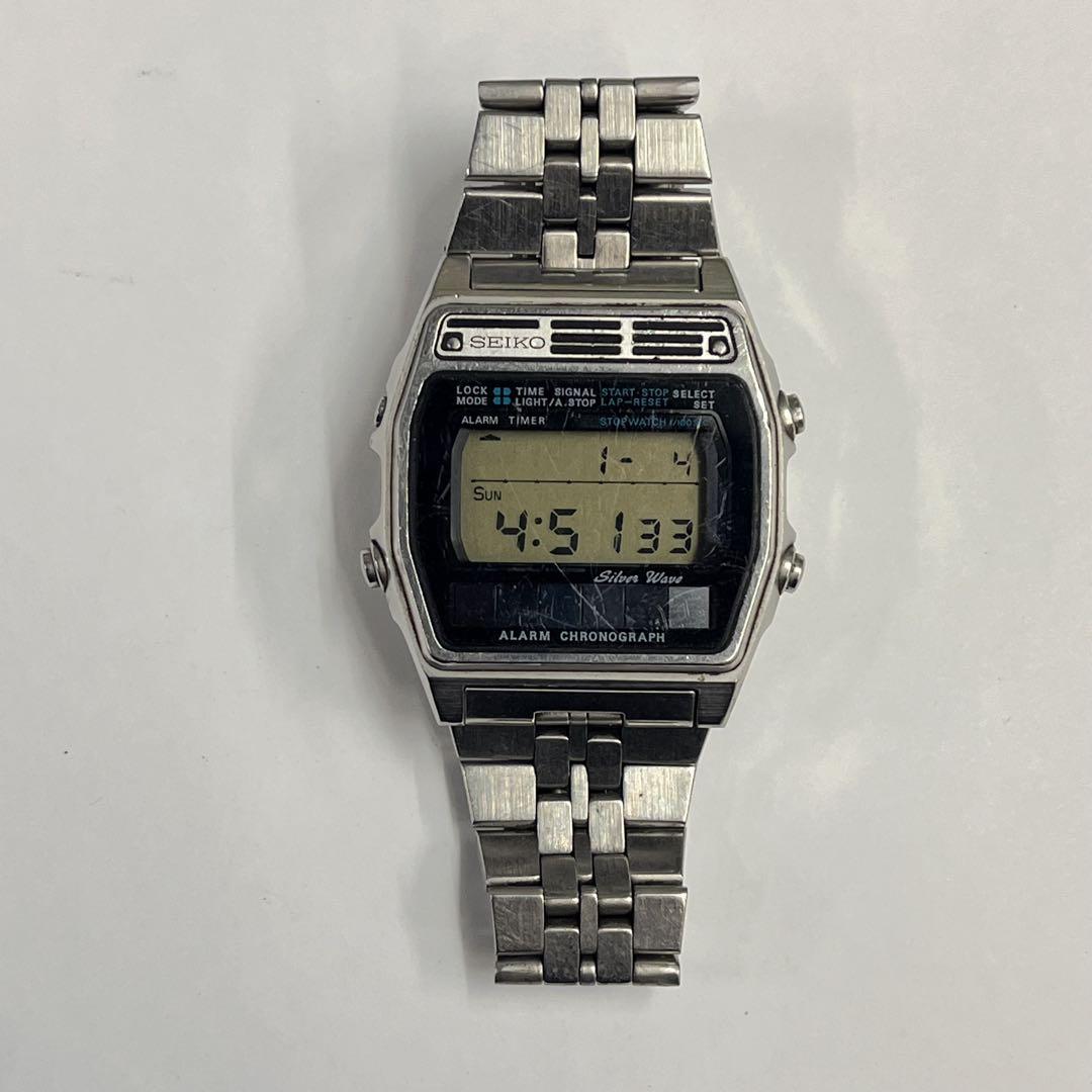 1980年代 SEIKO デジタル Silver Wave ソーラーパーワー - メルカリ