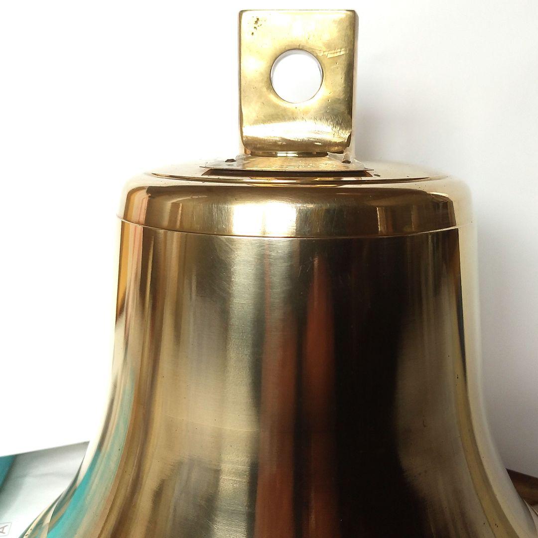 号鍾 マリンベル 島田燈器 船舶鐘 真鍮製 釣鐘 STA-300型 9.25Kg