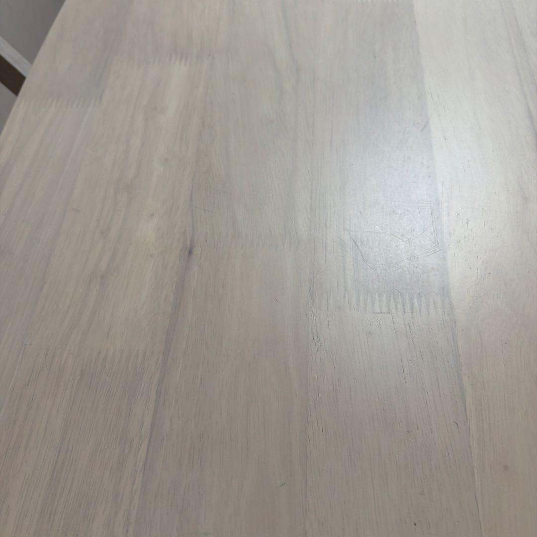 ホワイト木製折りたたみテーブル椅子セット