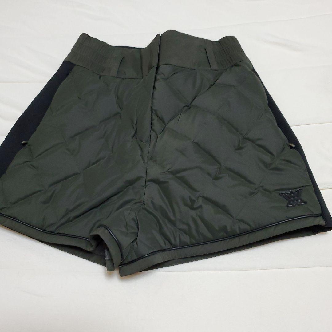 韓国anewゴルフオリーブグリーン ベストとショートパンツセット