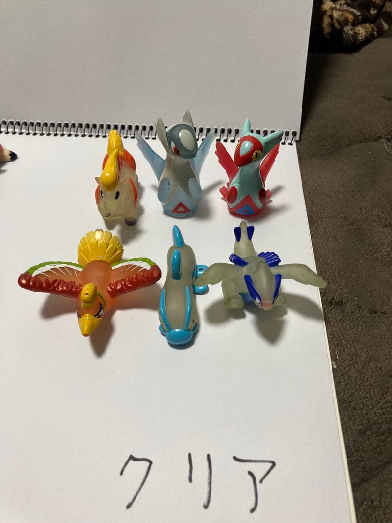 ポケモンキッズ 指人形 まとめ売りクリアver（右側）レア含む ルギア ホウオウ