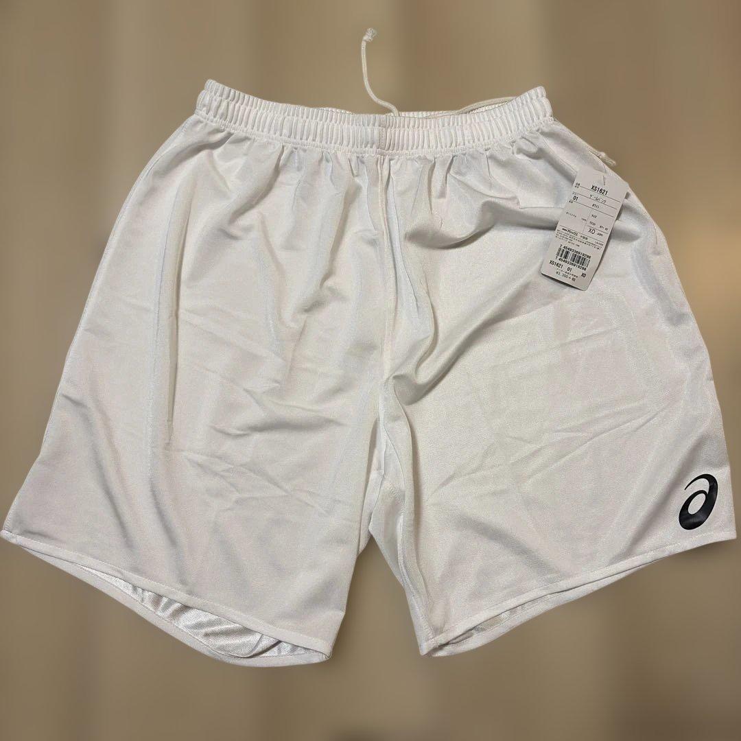 新品タグ付き アシックス ホワイト ゲームパンツ XOサイズ - メルカリ
