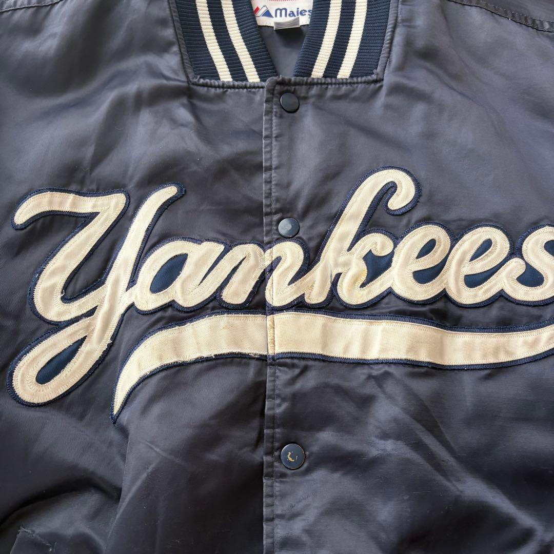 最終値下げ！90s Majestic ヤンキース ナイロンスタジャン XL